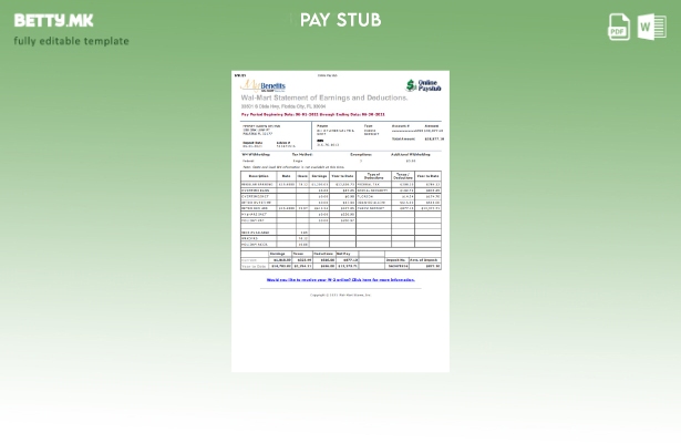 модерен стил Шаблон за изводи за заработка Мои придобивки Вол Март